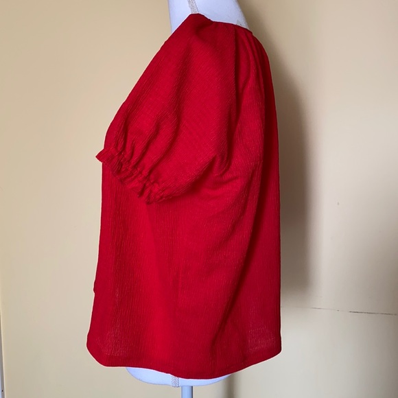 Madewell Texture & Thread Peasant Top size M - Picture 4 of 16